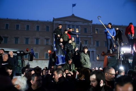 Farmers Paralyze Greek Capital with Massive Protest